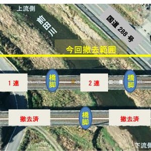 JR東日本、常磐線大野～双葉間に架かる第一前田川橋りょうの撤去工事に着手