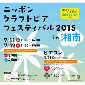 神奈川県鎌倉市のビーチで樽出しのクラフトビアフェス開催--「ビアコン」も
