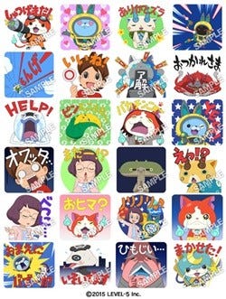 妖怪ウォッチ』LINEスタンプ第2弾配信開始、USAピョン＆B