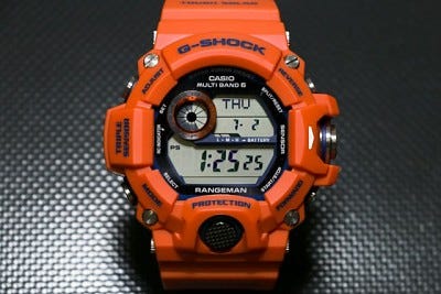 特別なオレンジのG-SHOCK「神戸市消防局×RANGEMAN」 - タイアップ