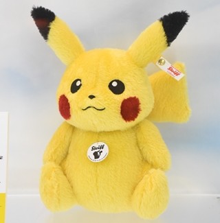 『ポケモン』ピカチュウがテディベアでおなじみのシュタイフ製ぬいぐるみに!