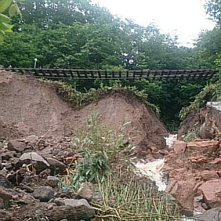 JR北海道、石北本線で盛土流出 - 上川～遠軽間運休、「オホーツク」も影響