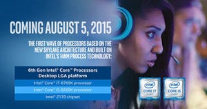 米Intel、"Skylake"こと第6世代Coreプロセッサを発表