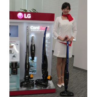 LG、バッテリーを着脱可能なスティック型掃除機 - 2個使いで最長60分運転