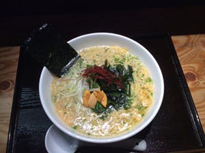 東京都立川市で、あらだし使用の1日5杯限定「うに」ラーメンが発売