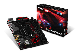 MSI、Intel Z170を搭載したMini-ITXマザーボード「Z170I GAMING PRO AC」