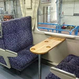 JR東日本、山田線キハ110系の車内に固定テーブル設置 - 車内での飲食を想定