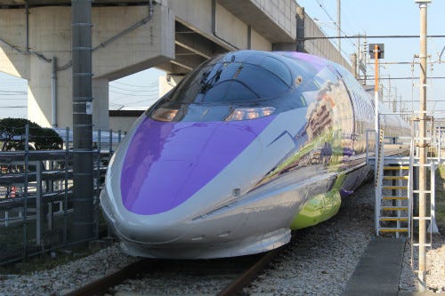 Jr西日本 500 Type Eva エヴァンゲリオン新幹線が全貌を現す 写真80枚 マイナビニュース