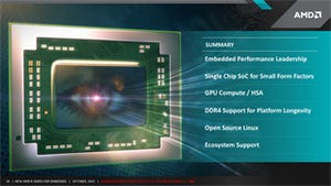AMD、組み込み向けプロセッサ「Rシリーズ」にExcavatorコア採用の新モデル