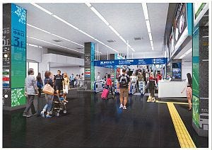 東京モノレール浜松町駅がリニューアル わかりやすく 親しみやすい駅に マイナビニュース