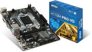 MSI、税別7,980円のIntel H110搭載ビジネス向けマイクロATXマザーボード