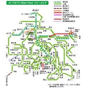 JR東日本、訪日外国人向けきっぷ「JR TOKYO Wide Pass」11/19から販売開始