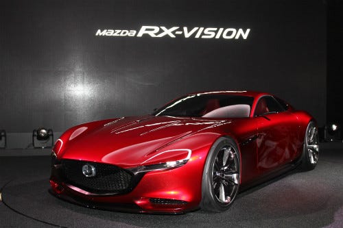 東京モーターショー15 開幕 マツダ Rx Vision 世界初公開 写真38枚 マイナビニュース