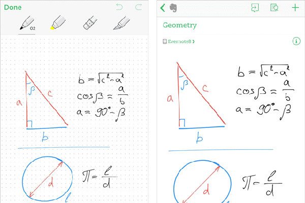 Evernote、iPad Pro登場に備えてiOS版にカラフルな手書き機能追加