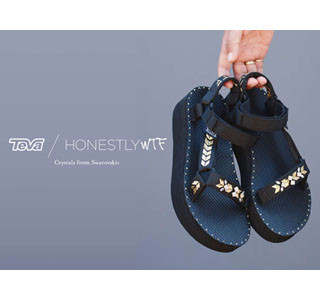 Teva、スワロフスキー社製クリスタルのDIYキット付きサンダルを発売