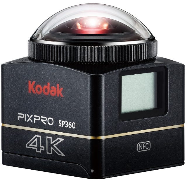 4K画質で撮影できる360度アクションカメラ「Kodak PIXPRO