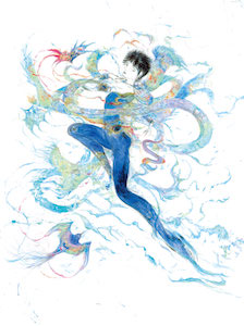 天野喜孝が描く 羽生結弦選手のイメージイラストを公開 マイナビニュース