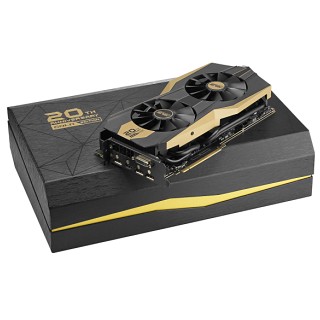 金色のGeForce GTX 980 Ti、ASUSグラフィックスカード発売20周年記念モデル