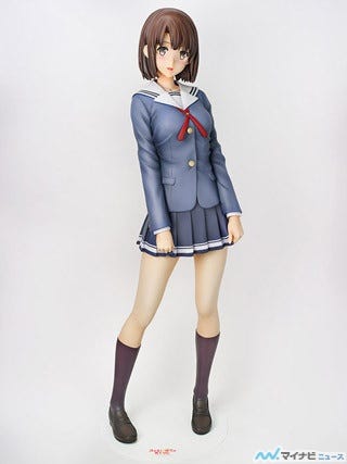 冴えない彼女の育てかた』、加藤恵の等身大&1/7スケールフィギュアが