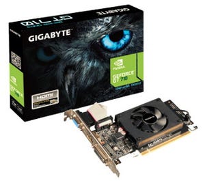 GIGABYTE、税別5,780円前後のGeForce GT 710搭載グラフィックスカード