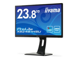iiyama、AMVAパネルを採用した23.8型ワイドフルHD液晶ディスプレイ
