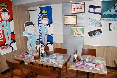 おそ松さん がカフェに アニメイトカフェ池袋3号店にオリジナルメニュー グッズが登場 マイナビニュース