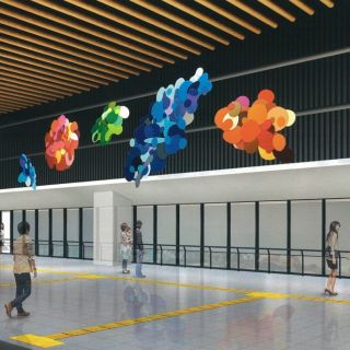 JR北海道、北海道新幹線新函館北斗駅に地域の自然を表現した大型作品を設置