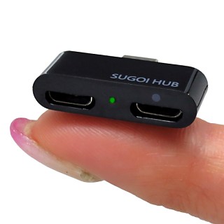 スマホやタブレットを充電しながらUSB機器を同時に使えるmicroUSBハブ