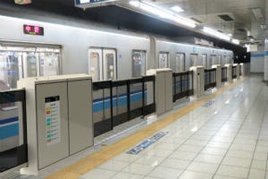 東京メトロ東西線九段下駅に大開口ホームドア、実証試験を3/6から1年間実施