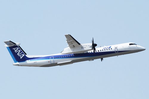 小型プロペラ機では日本初 Ana Dhc8 Q400機内で無料wi Fiサービス開始 マイナビニュース