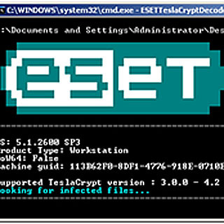 ランサムウェアTeslaCryptの治療薬? ESETが復号ツールを無償公開
