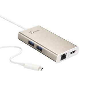 j5 create、有線LAN・HDMI・USBを増設できるUSB Type-Cマルチアダプタ