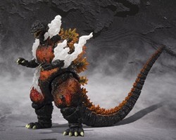 バーニングゴジラがS.H.MonsterArtsに登場、煙エフェクトで劇中シーン再現 | マイナビニュース