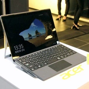 ビジネスPCに活況を - 日本エイサー、法人向け12型2in-1 PCと5.5型Windows 10 Mobileスマホを発表