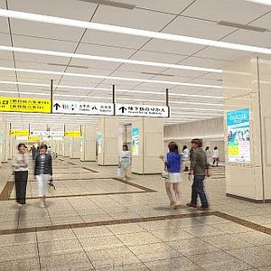 JR東海、東海道新幹線京都駅に観光情報コーナーと22面4Kデジタルサイネージ