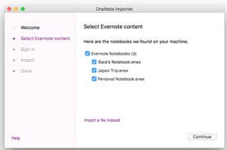 Microsoft、EvernoteをOneNoteにインポートするツールのMac版を公開 