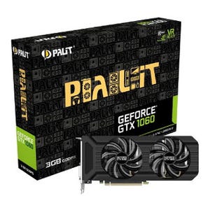 ドスパラ、GeForce GTX 1060搭載のPalit製カードにメモリ3GBモデルを追加