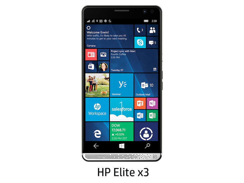 日本HP、ハイエンドWin10スマホ「HP Elite x3」を税別77,800円で9月5日発売 | マイナビニュース