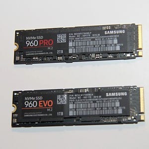 Samsung、M.2・PCIe3.0 x4・NVMeの最新SSD「960 PRO」「960 EVO」発表