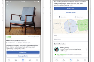 Facebook、フリマ機能「Marketplace」を追加、スマホで簡単に個人間売買