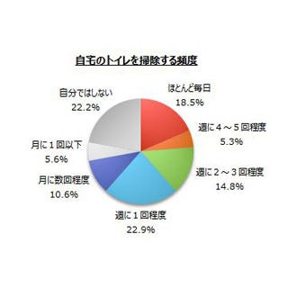 トイレ掃除の頻度 週1回以上 が6割 掃除が行き届かずに不満な箇所は マイナビニュース