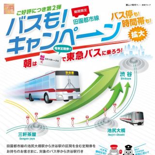 東急電鉄「バスも!」キャンペーン - 電車の定期券で平日朝のバスにも乗れる