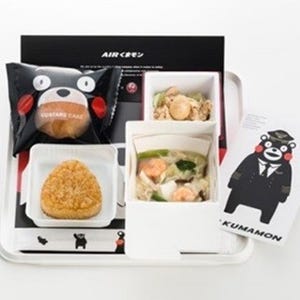 JAL機内食に「AIRくまモン」登場--太平燕もケーキもJALオリジナル仕様