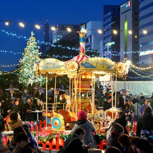 クラシカルなメリーゴーラウンドも登場! 名古屋クリスマスマーケット開催