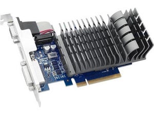 ASUS、大型ヒートシンク搭載でファンレス仕様のGeForce GT 710カード