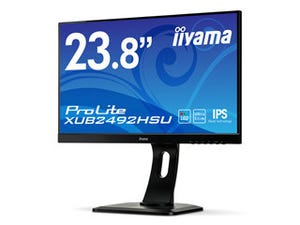 iiyama、6.3mmの狭額縁パネルを採用した23型フルHDディスプレイ