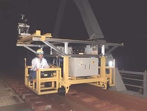 JR東海、枕木の測量装置を開発 - レーザースキャナーで3次元位置情報を計測