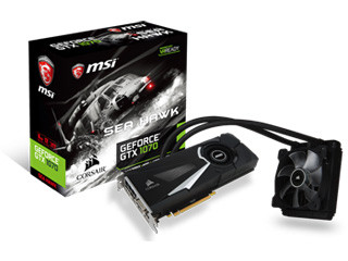 MSI、水冷グラフィックスカード「SEA HAWK」にGeForce GTX 1070搭載モデル