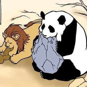 累計1,000万個突破のガチャ「パンダの穴」、シャクレた動物の日常が漫画化