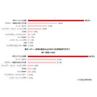 犬・猫の飼育、年間支出はいくら?